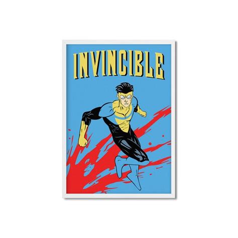 Invencible Mark Grayson Steven Yeun Super Hero Hero Etsy