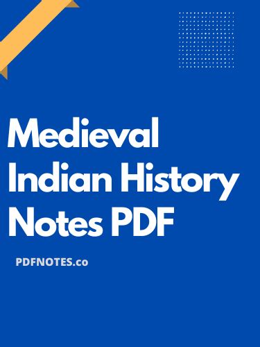 Pdf Medieval Indian History Notes Pdf For Upsc Exam