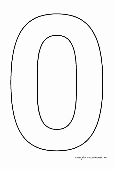 Number Coloring Pages 0 9 Beautiful Number 0 Coloring Sheet