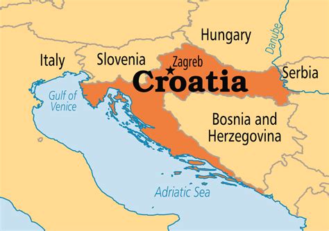 Por este motivo, el país goza, en su interior, de un clima continental moderado. Where Is Croatia On The World Map