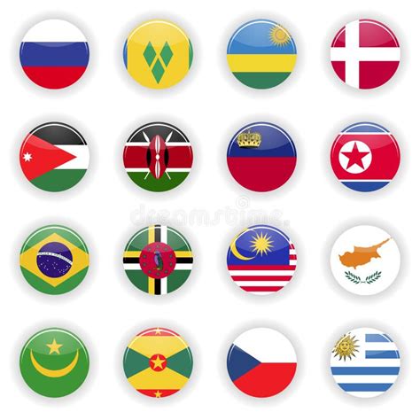 200 Flags Set Of The World Stock Vector Illustration Of America 75599725