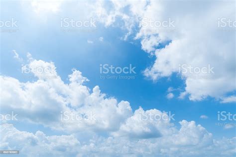 Clear Blue Sky Backgroundclouds With Background Stock Photo Download