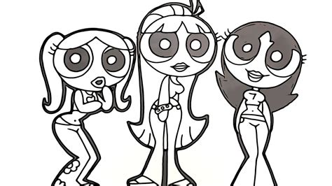Powerpuff Girls Aesthetic Coloring Pages