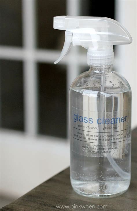 Diy All Natural Glass Cleaner Pinkwhen