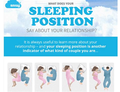 What Does Your Sleeping Position Say About Your Relationship Infographic Visualistan