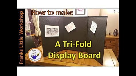 How To Make A Tri Fold Display Board Youtube