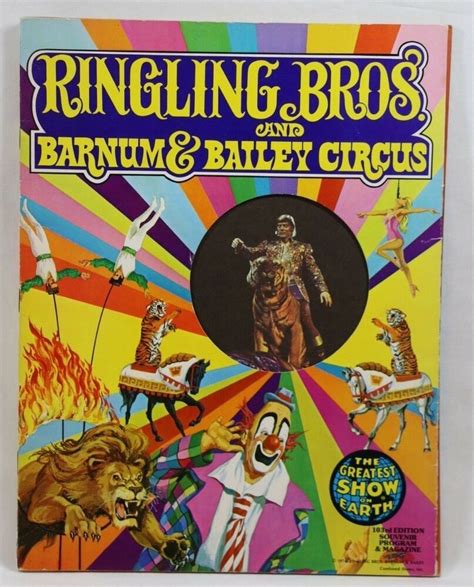 1974 Ringling Bros 103 Rd Barnum Bailey Circus Large Souvenir Program