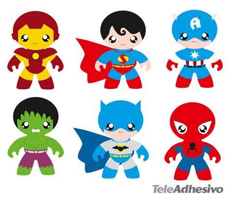 Kit H Roes Vinilos Infantiles Fiesta De Super Heroes Dibujos De