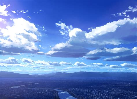 1920x1080px 1080p Free Download Anime Landscape Beyond The Clouds