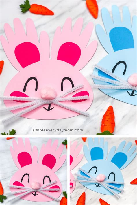 This Handprint Easter Bunny Craft For Kids Is A Fun And Easy Diy That