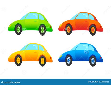 Four Cars Stock Vector Illustration Of Performance Automobile 17617921