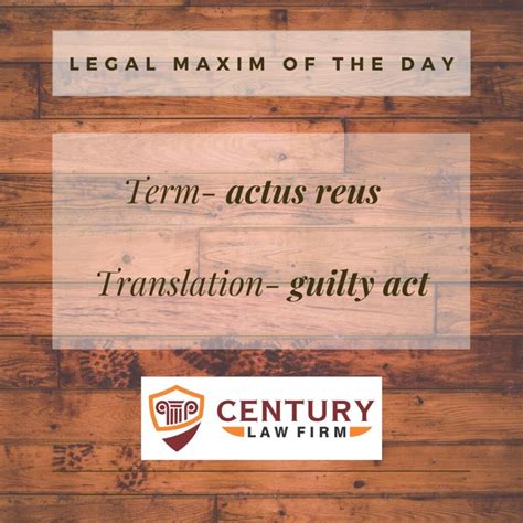 actus reus legal maxim meaning and explanation