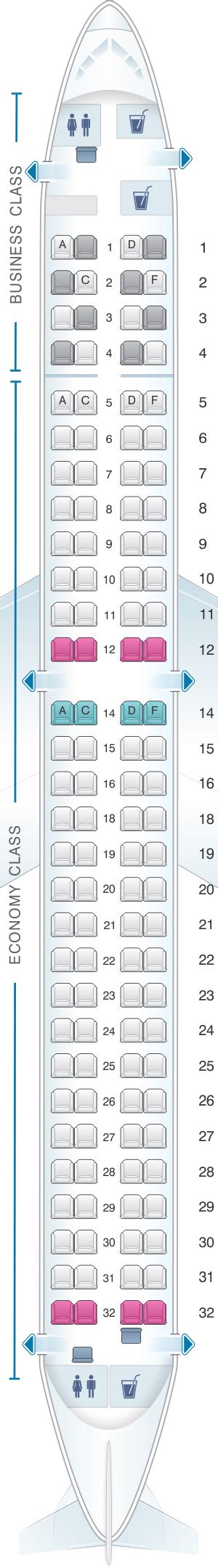 Seat Map Lufthansa Embraer E195