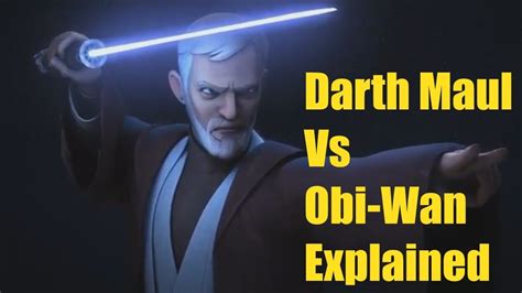 Darth Maul Vs Obi-Wan Explained - YouTube