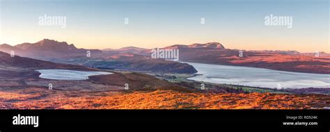 Panorama Of Kyle Of Tongue Sutherland Stock Photo Alamy