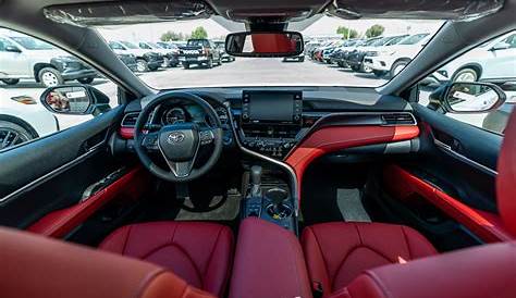 red toyota camry with red interior
