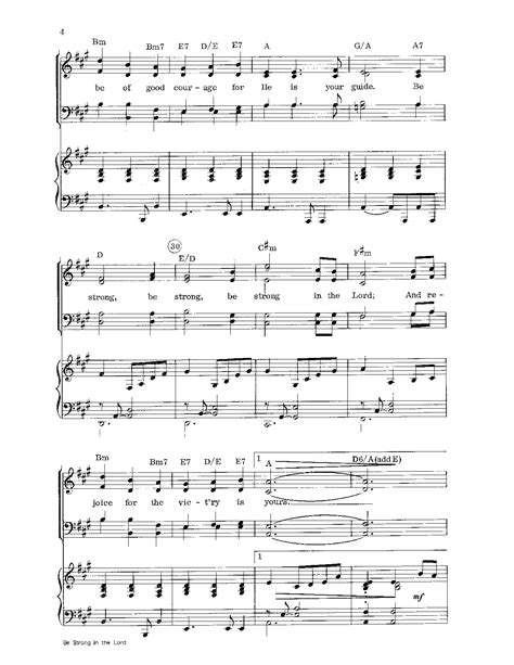 Be Strong In The Lord Satb Arr Tom Fettke J W Pepper Sheet Music