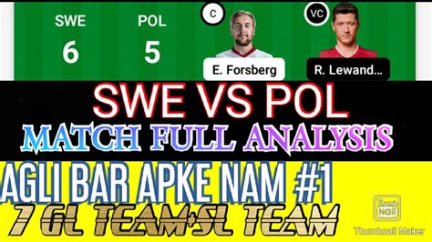 SWE VS POL DREAM11 PREDICTION SWEDEN VS POLANDFULL MATCH ANALYSIS