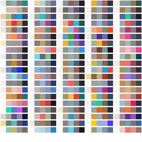 4000 Generated Color Palettes On Toyhouse