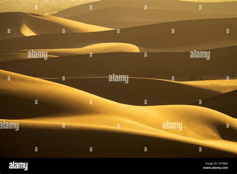 Background With Of Sandy Dunes In Desert Stock Photo Alamy