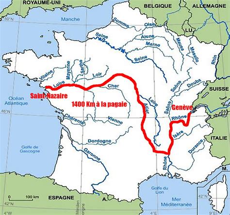 Carte Des Fleuves En France