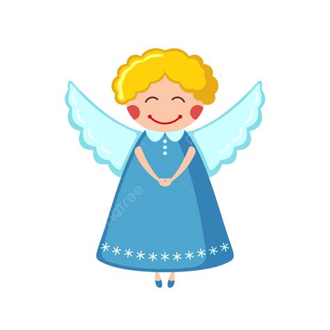 Cute Angel Clipart Transparent Background Cute Angel Icon In Flat