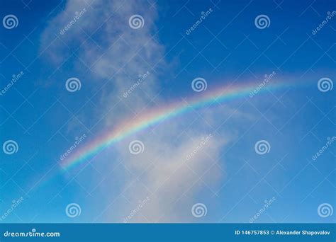 Gorgeous View Of Rainbow On Blue Sky Beautiful Nature Backgrounds