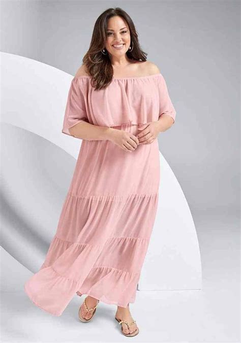 Off The Shoulder Maxi Dress Today S Fashion Item Maxi Dress Tiered