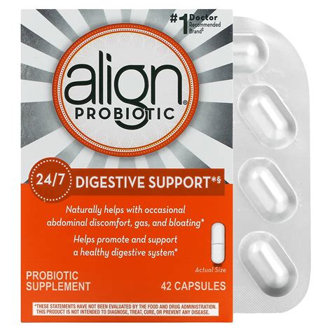 Align Probiotics 247 Digestive Support Probiotic Supplement 42 Capsules