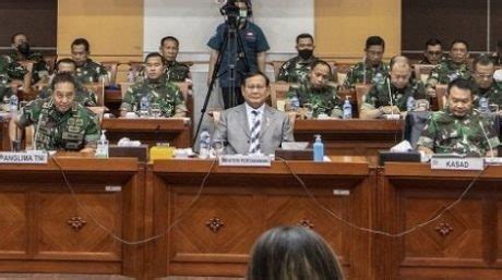 Pembahasan Anggaran Kemhan Tni Dengan Komisi I Dpr Ri Prabowo