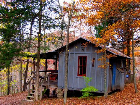 A Perfect Porch For Enjoying The Fall Colors Line Camp Cabin At Rock