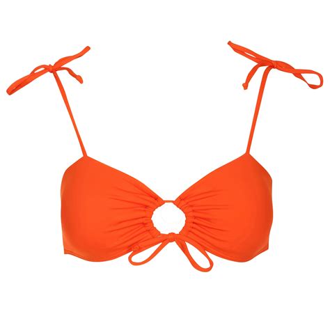 Bandeau Bikini Top Sunset Red Granadilla Swim