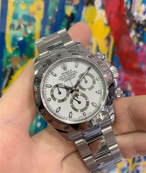 Rolex Daytona 116520 White Dial Stainless Steel Carr Watches