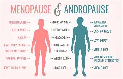 Menopause And Andropause Men And Women Sexual Health Main Symp