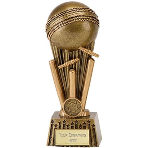 Antique Gold Focus Cricket Ball Trophy 165cm 65
