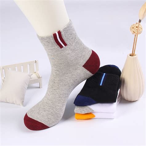 Buy 1pair Men Cotton Ankle Socks For Mens Casual Short