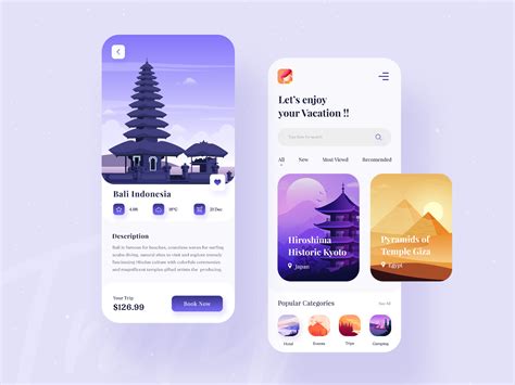 Travel Service App Design App Design Mobile App Design Inspiration