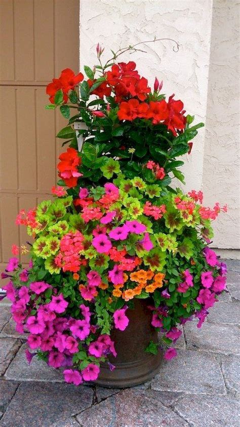 84 Beautiful Summer Container Garden Flowers Ideas Container Flowers