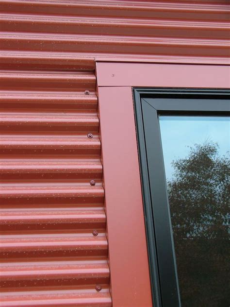 Detail With Window Frame Corrugated Steel Siding In 2018 Pinterest