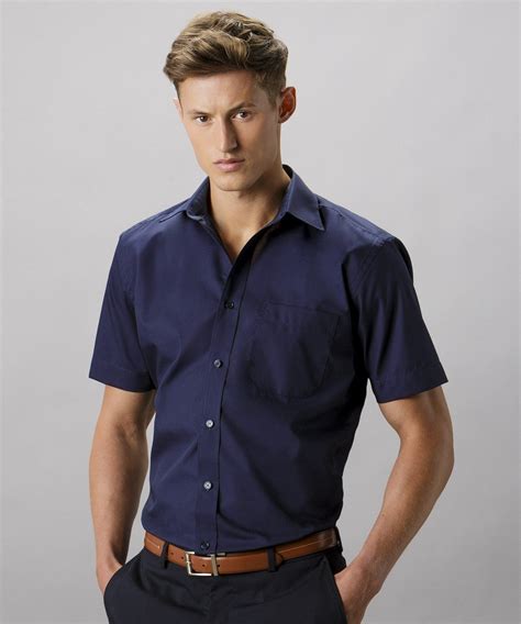 Kustom Kit Classic Fit Short Sleeved Business Shirt Formal Work Shirt