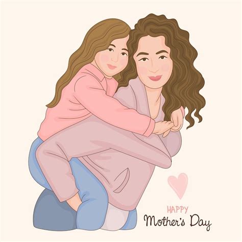 Madre Con Hijo En Brazos Feliz Día De La Madre Tarjetas De Felicitación