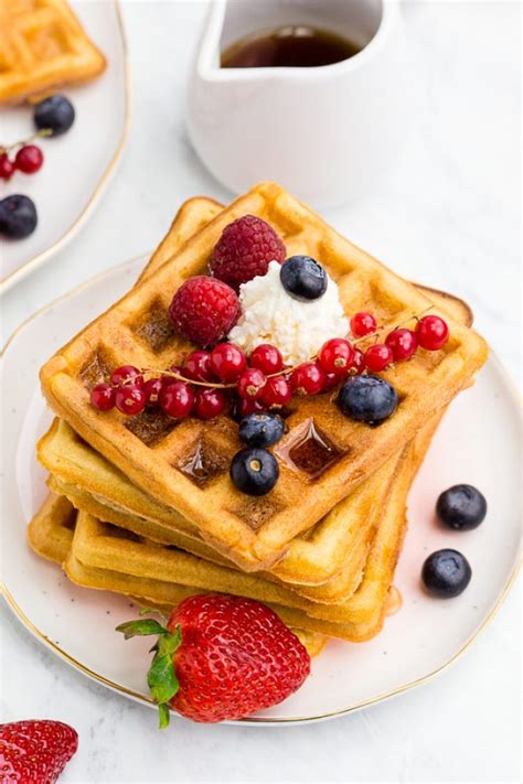 This collection includes recipes for standard and belgian waffle makers. Classic Waffles Recipe - Easy Peasy Meals