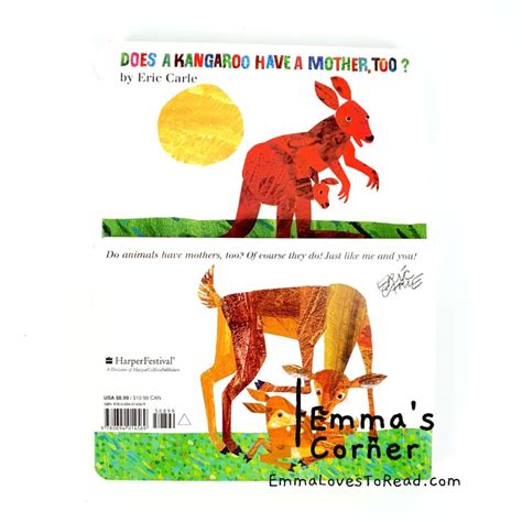Does Kangaroo Have A Mother Too By Eric Carle Hobbies And Toys Books