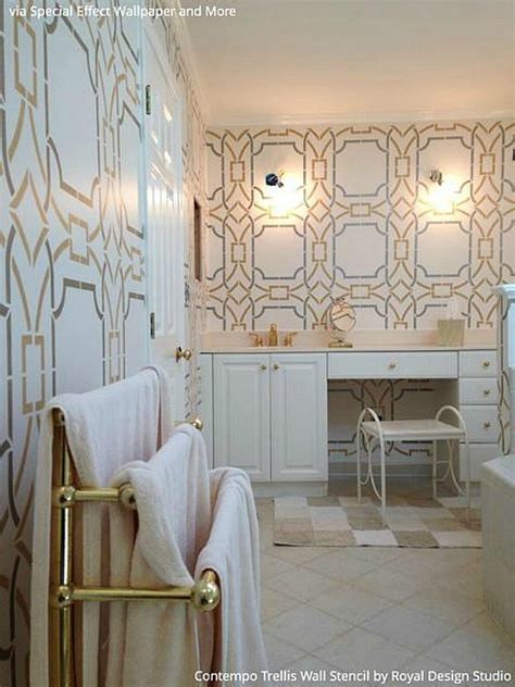 Interior Design Trend Art Deco Wallpaper And Wall Stencils