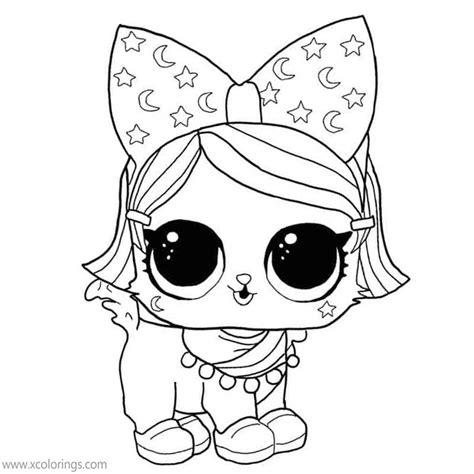 Lol Coloring Pages Sugar With Two Pet Dolls Free Printable Coloring