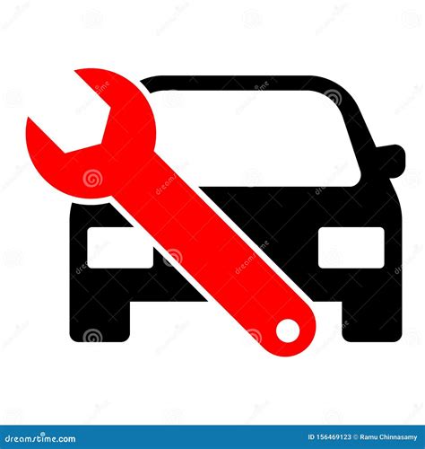 Car Service Icon Stock Vector Illustration Of Button 156469123