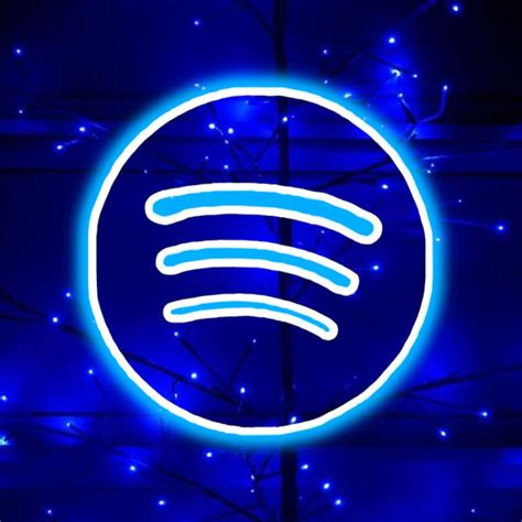 Spotify Neon Blue Snapchat Logo Img Fuzz