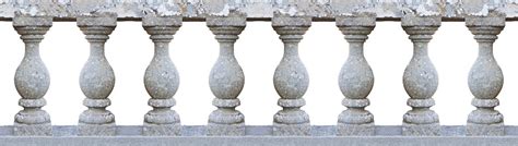 Old Classic Stone Italian Balustrade Seamless Pattern Concept Image On