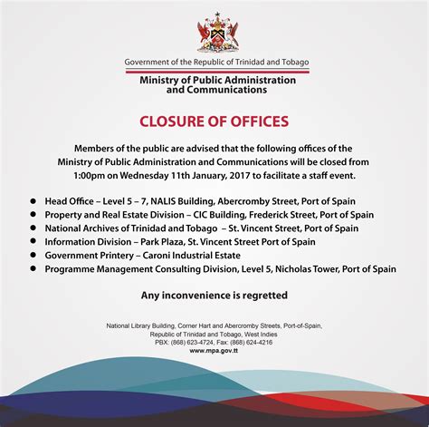 Closure Of Office 11 January 2017 National Archives Of