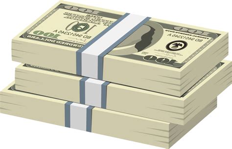 Stack Of 100 Dollar Bills Clipart